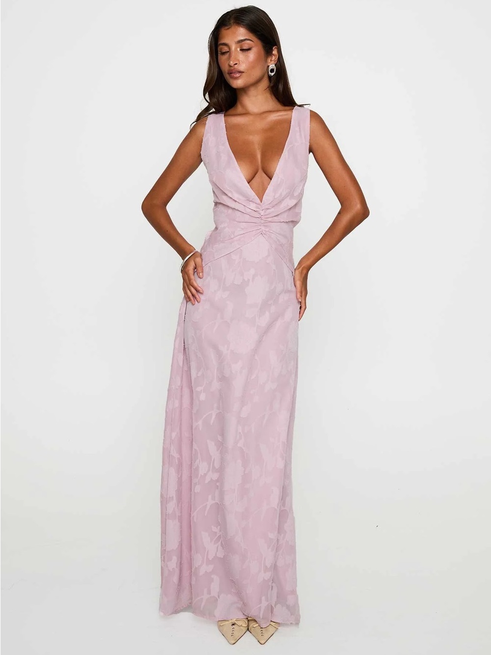 Princess Polly V-Neck Maxi Dress